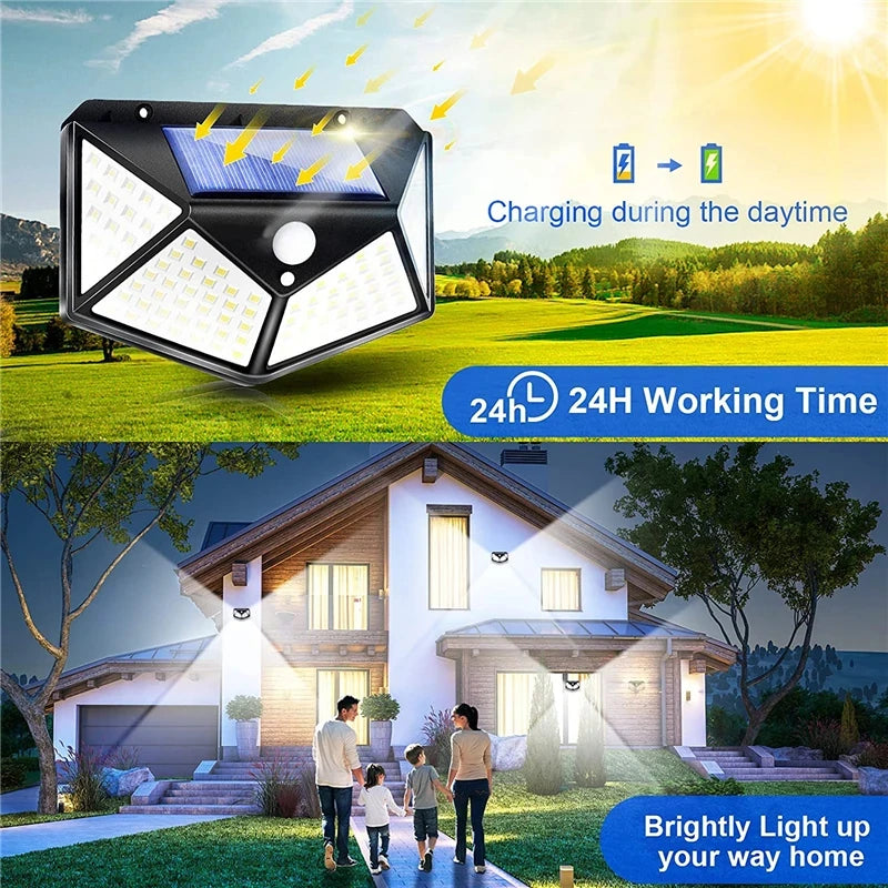 Lampara LED Solar Inalambricas Para Exteriores