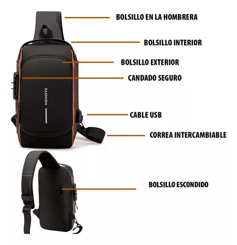 Bolso Mochila Antirrobo